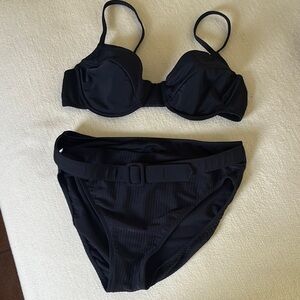 Gottex Midnight Blue Bikini with Belted Bottom
